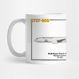 Boeing B737-900 - KLM Royal Dutch Airlines "Skyteam Colours" (Art Print) Mug